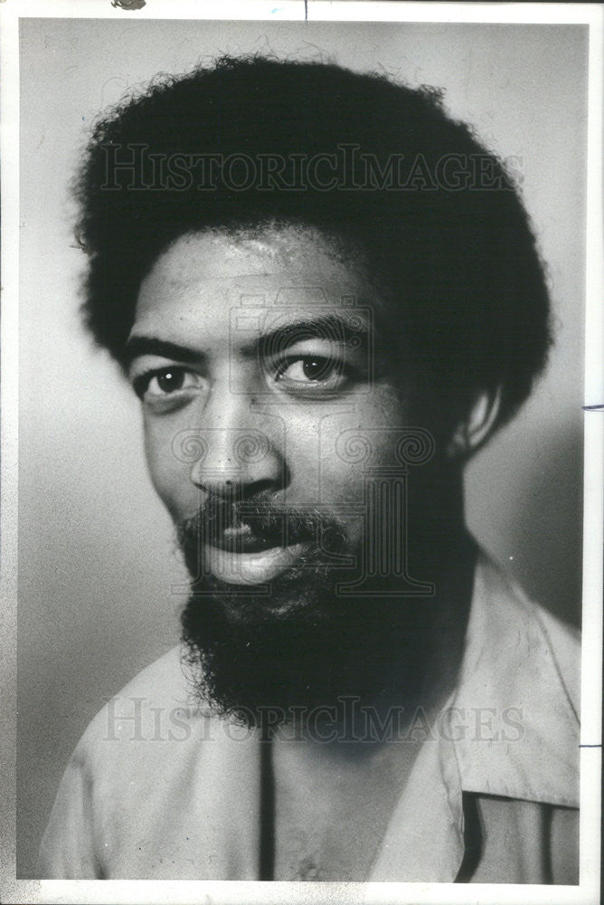 1978 Press Photo Jimmie L. Lyle Chicago Transit Authority Motorman Blinded Rock - Historic Images