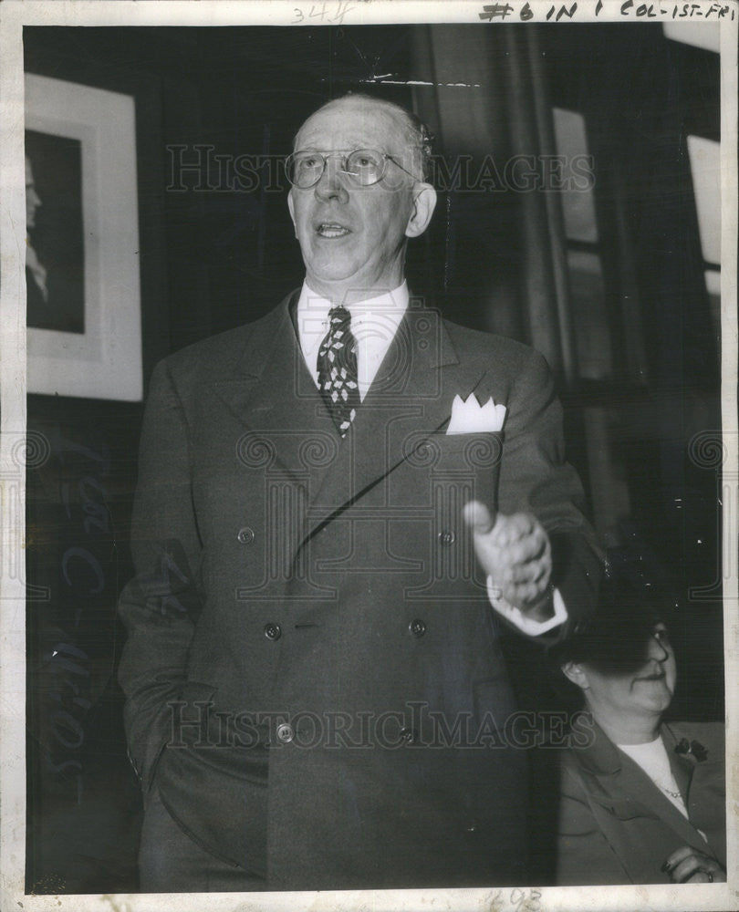 1943 Press Photo Judge John H. Lyle GOP Mayoral Candidate - Historic Images