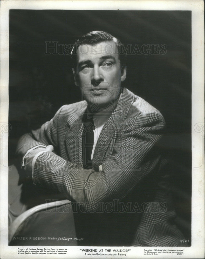 1946 Press Photo Walter Pidgeon. - Historic Images