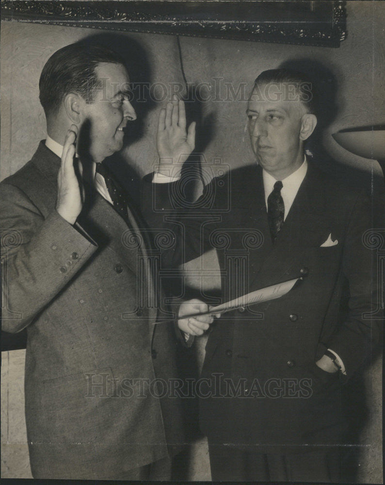 1939 Press Photo Frank Lyman, Chicago Park District, &amp; Judge John F. O&#39;Connell. - Historic Images