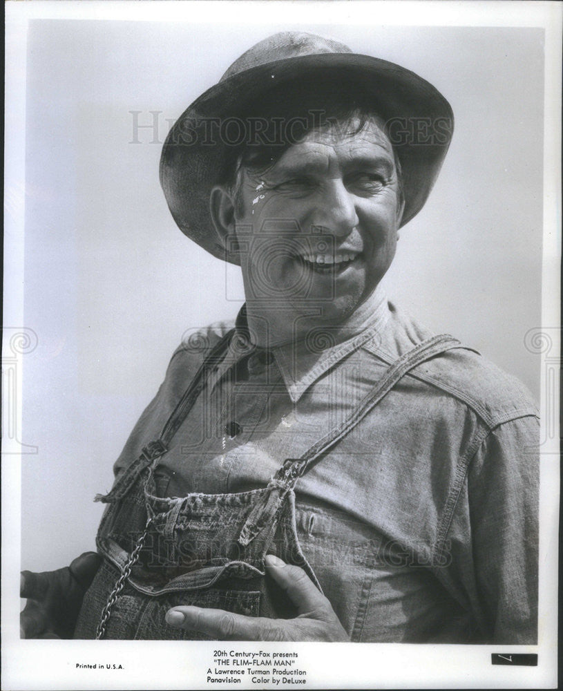 1968 Press Photo Actor Slim Pickens The Flim Flam Man Jarvis Bares - Historic Images