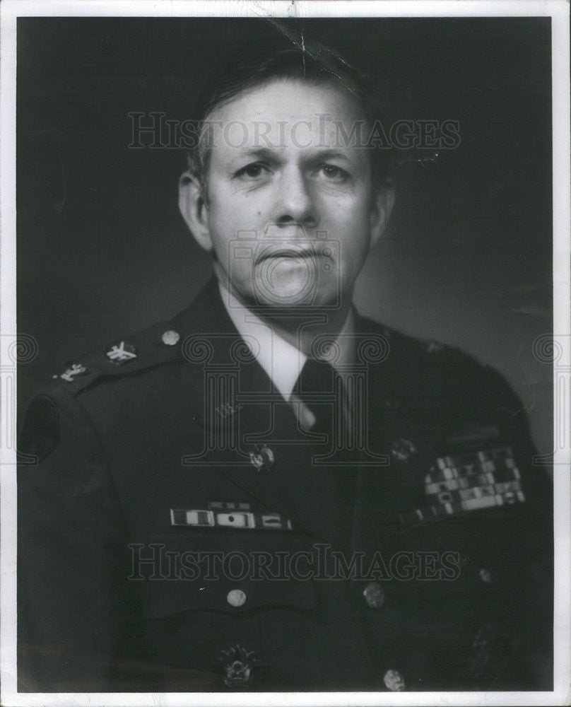 1978 Press Photo Colonel Fremont Piercefield U.S. Army Headquarters Command - Historic Images