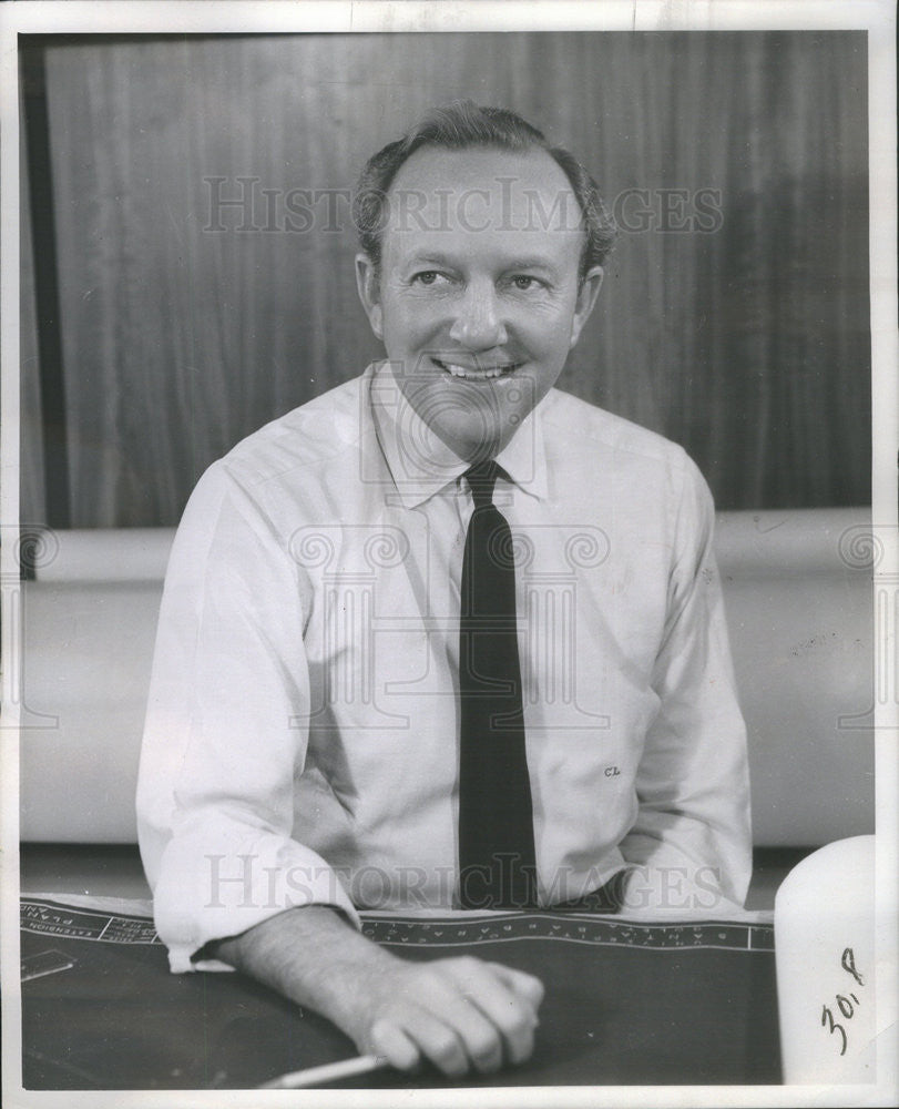 1958 Press Photo Charles Luckman - Historic Images