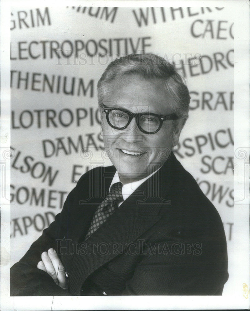 1971 Press Photo Allen Ludder host of Password game show - Historic Images