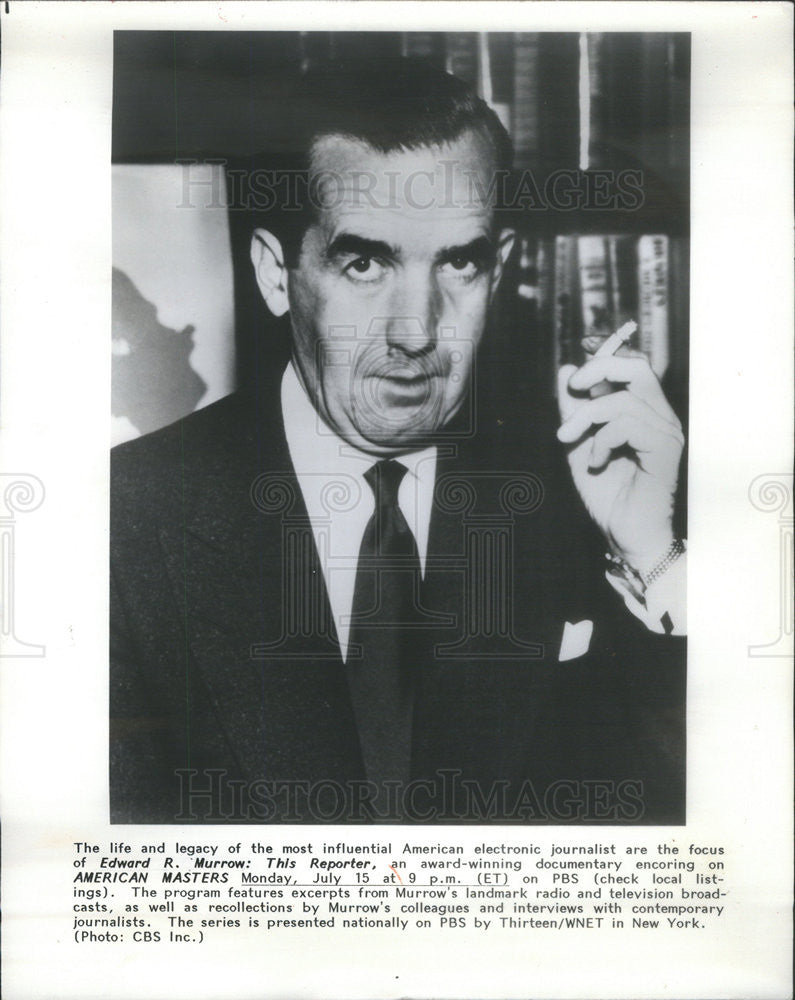 Press Photo Edward R. Murrow this reporter - Historic Images