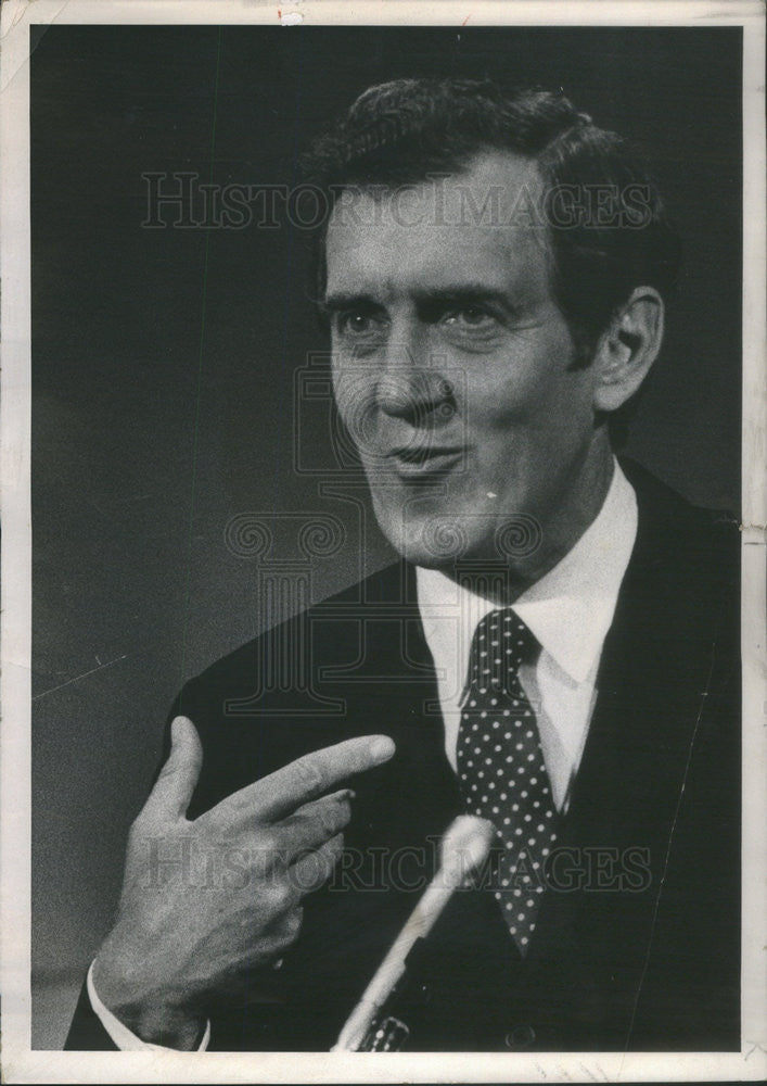 1969 Press Photo Senator Edmund S. Muskie Northern Illinois University DeKalb - Historic Images