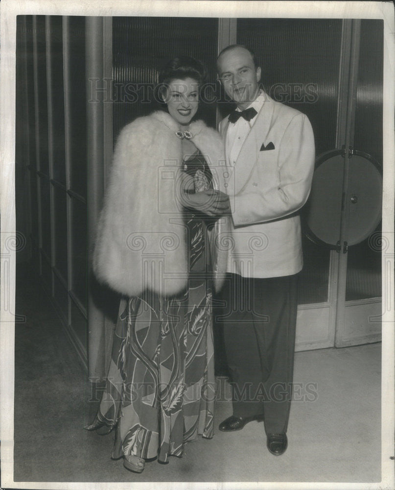 1941 Press Photo Edgar Bergen Fay McKinsey - Historic Images