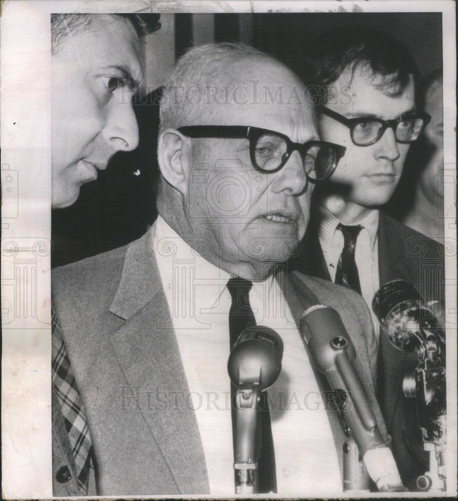 1968 Press Photo AFL CIO George Meany House Judiciary Committee - Historic Images