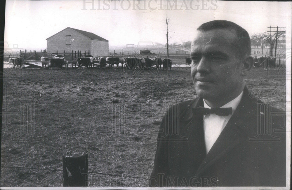 1963 Press Photo Charles William Ruddell Illinois Training School Superintendent - Historic Images