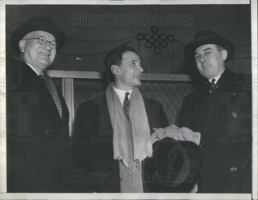 1940 Press Photo Lionel Edwards, Ansel Mowrer &amp; Walter Flanley - Historic Images