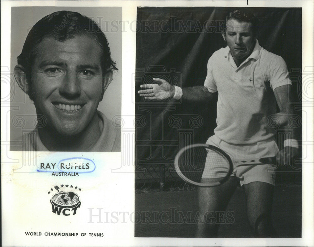 1975 Press Photo ray ruffles Australia tennis - Historic Images