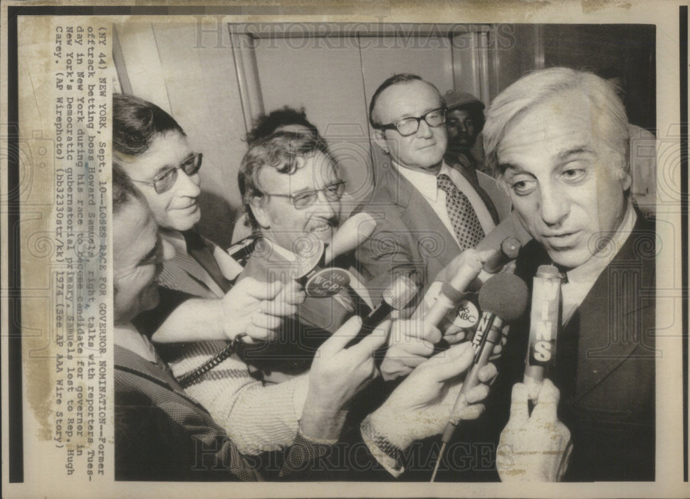 1974 Press Photo Howard Samuels After Losing Gubernatorial Candidacy New York - Historic Images
