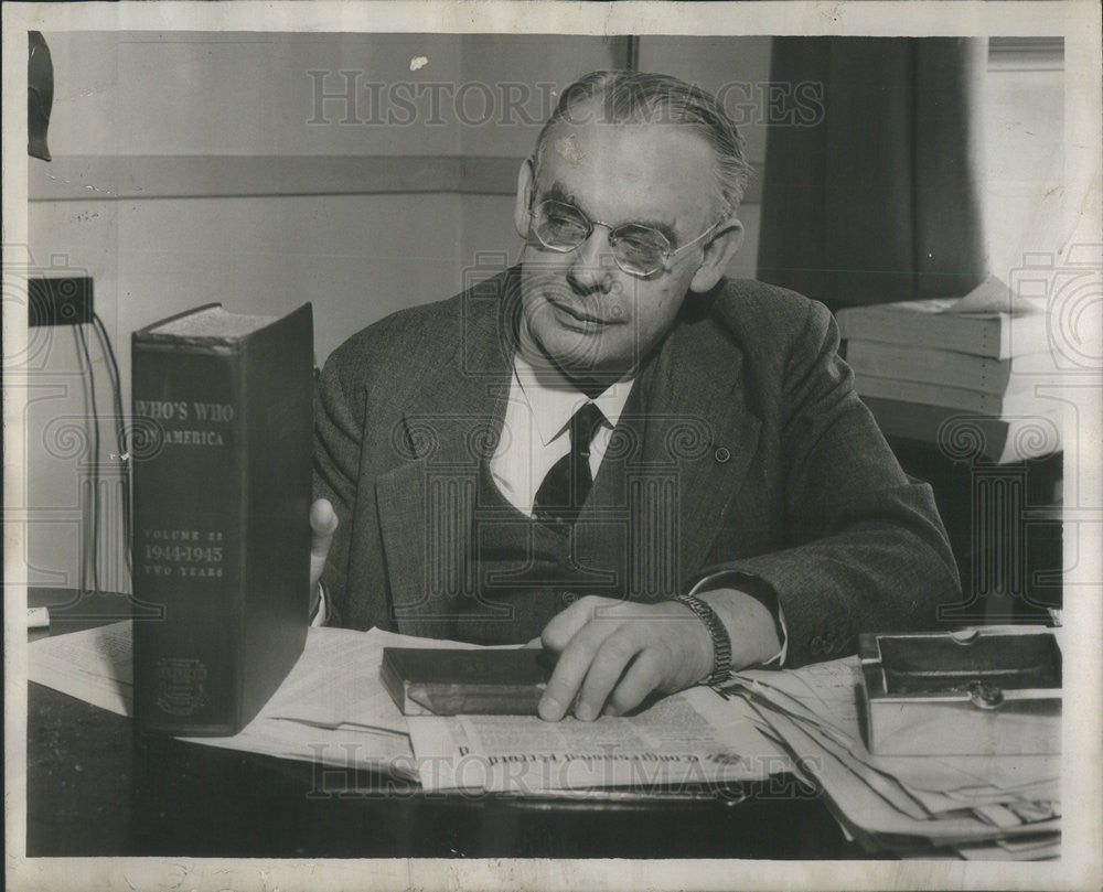 1945 Press Photo Wheeler Sammons Publisher Who Is Who - Historic Images