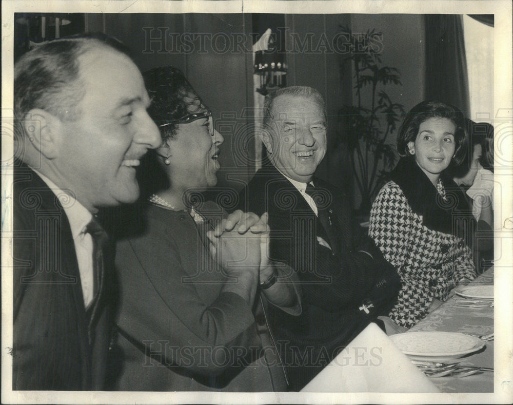 1964 Press Photo Judge Edith Sampson Eugene Rapaport James Downs Lester Crown - Historic Images