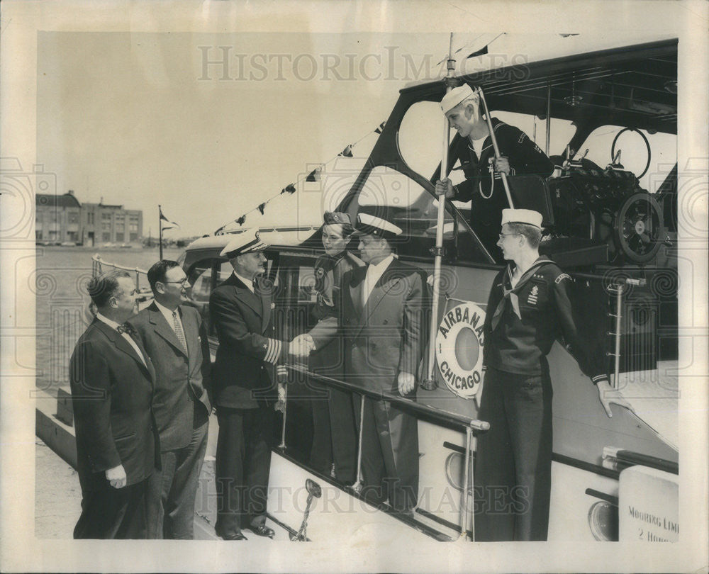 Press Photo Carl Stockholm, Robert crown, capt. f.c. flueger earl rosenberg - Historic Images