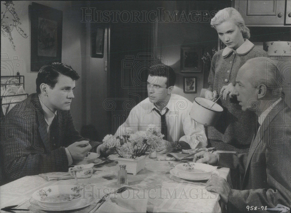 Press Photo &quot;A Hatful of Rain&quot; with Eve Marie Saint, Don Murray, A Franciosa - Historic Images