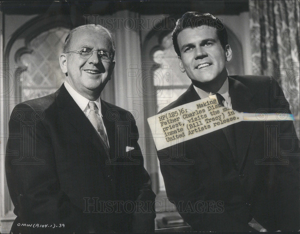 1964 Press Photo Don Murray &amp; Norman Vincent Peale in &quot;One Man&#39;s Way&quot; - Historic Images