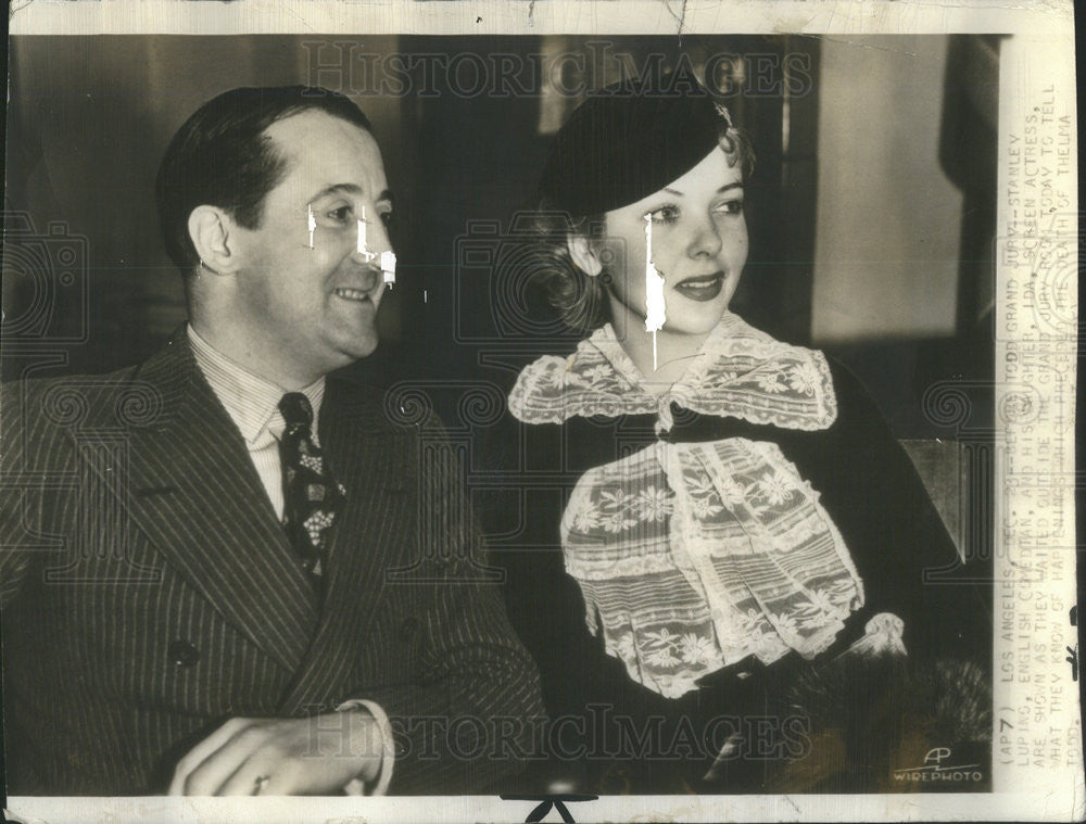 1935 Press Photo Stanley Luping and daughter Ida - Historic Images