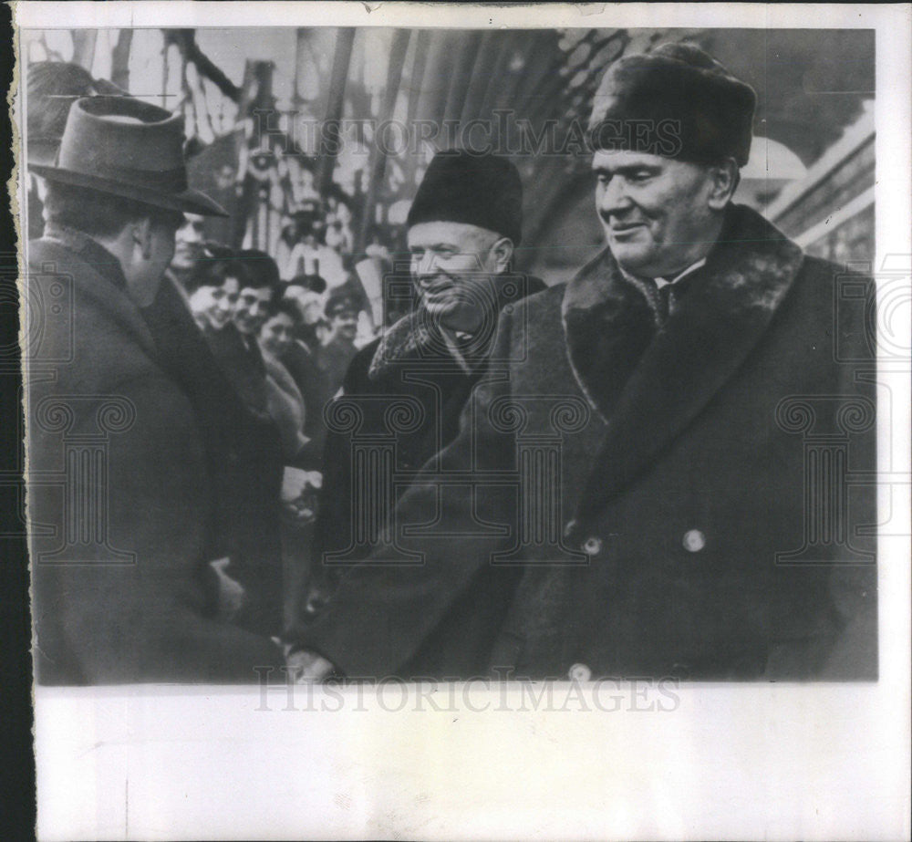 1962 Press Photo Yugoslavian Pres Tito &amp; Nikita Khrushchev in Moscow - Historic Images