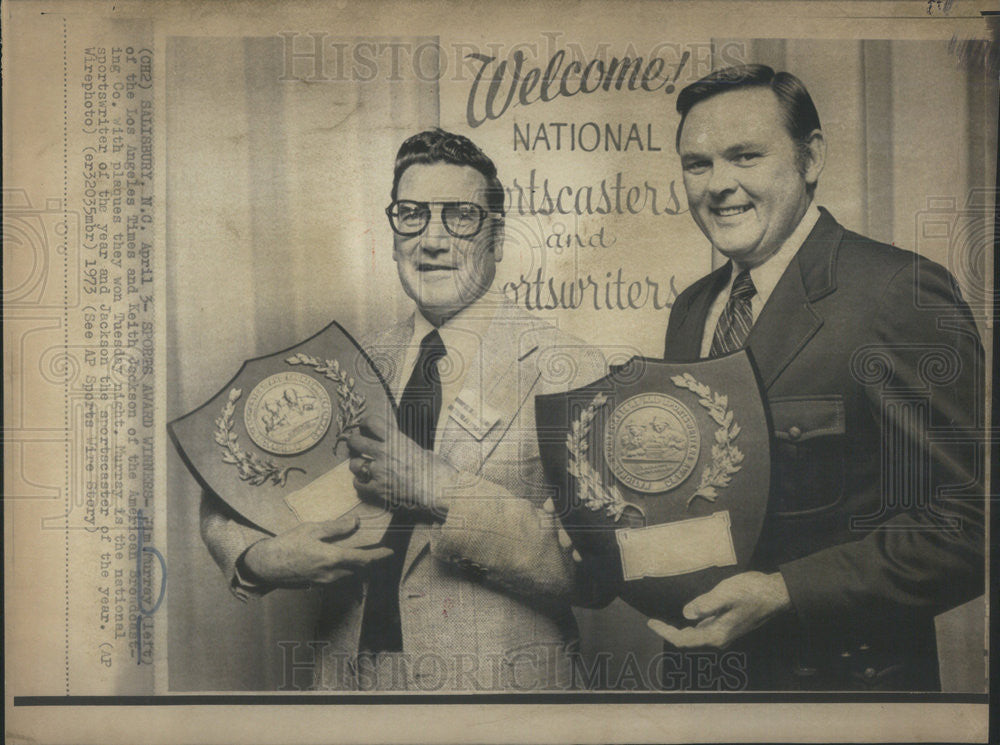 1973 Press Photo Jim Murray American Sportswriter - Historic Images