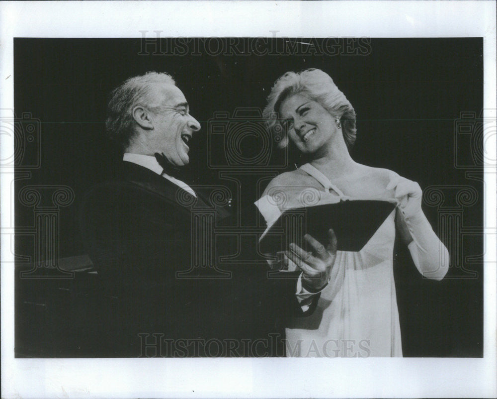 1979 Press Photo Victor Borge and Marylyn Mulvey &quot;Comedy with Music&quot; - Historic Images