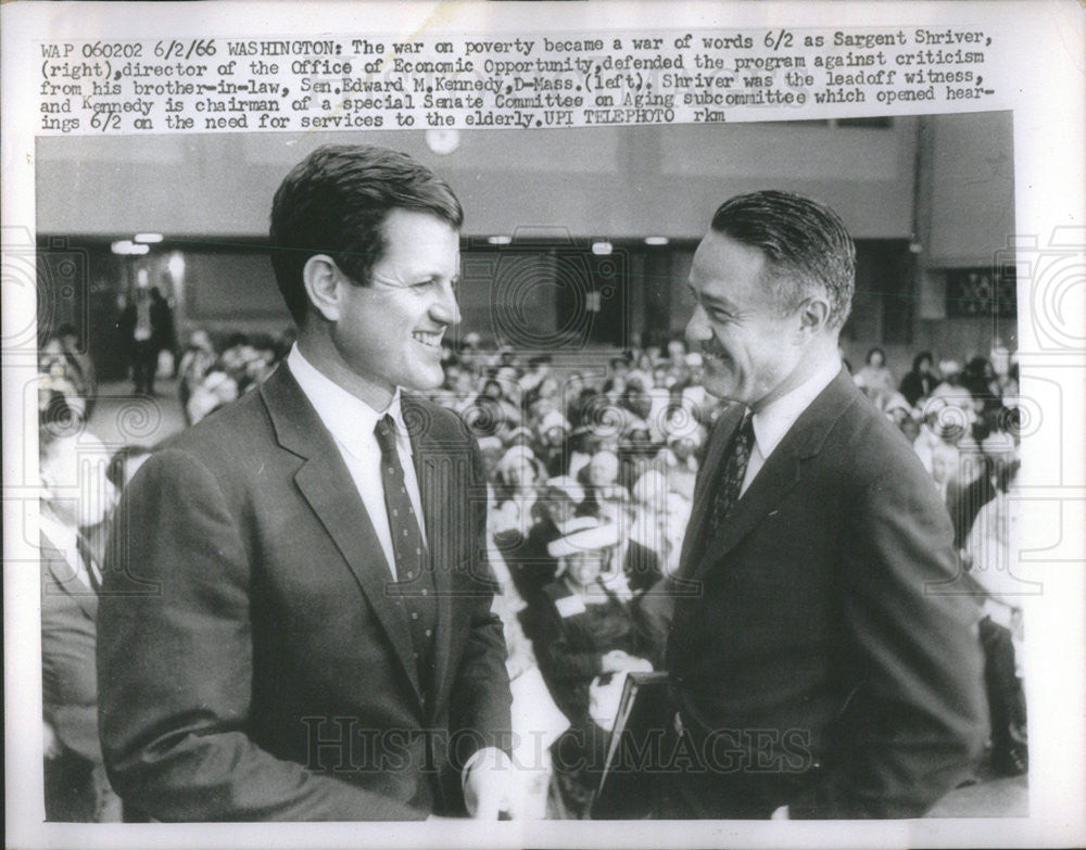1966 Press Photo Robert Sargent Shriver American Democratic Politician - Historic Images