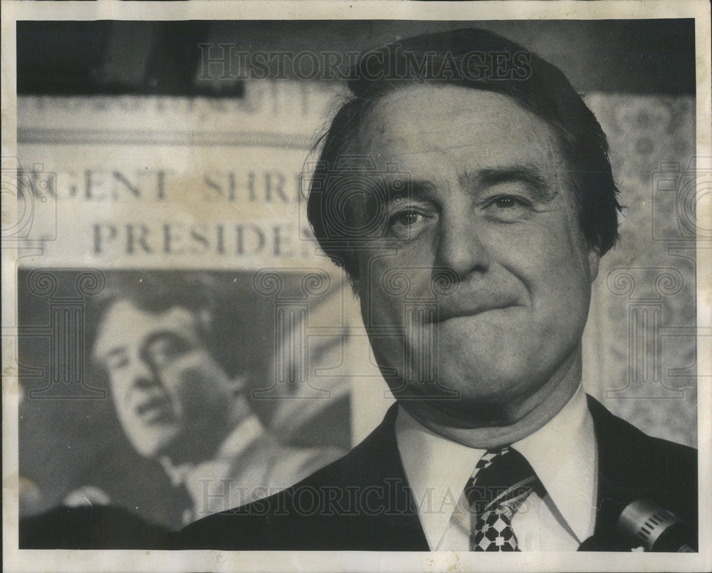 1976 Press Photo Sargent Shriver Losing Illinois Democrat Primary - Historic Images