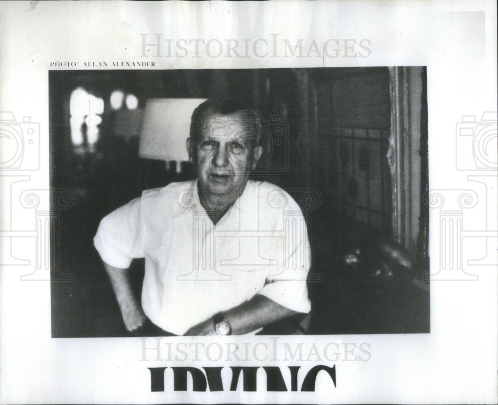 1973 Press Photo Irving Shulman American Author Screenwriter - Historic Images
