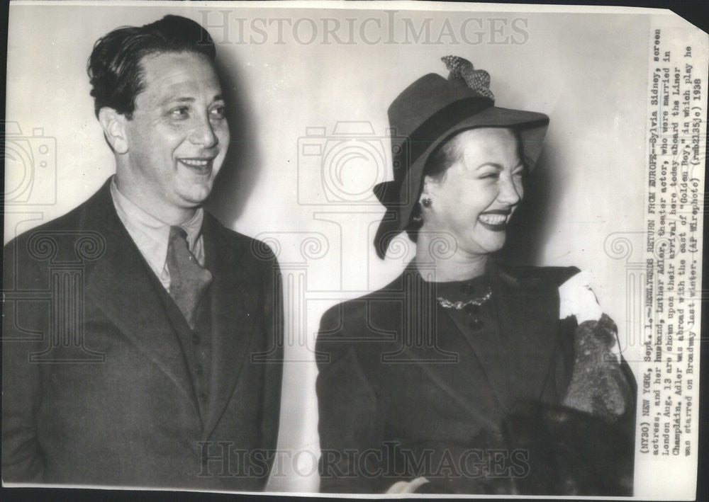 1938 Press Photo Sylvia Sidney American Film Television Actress - Historic Images