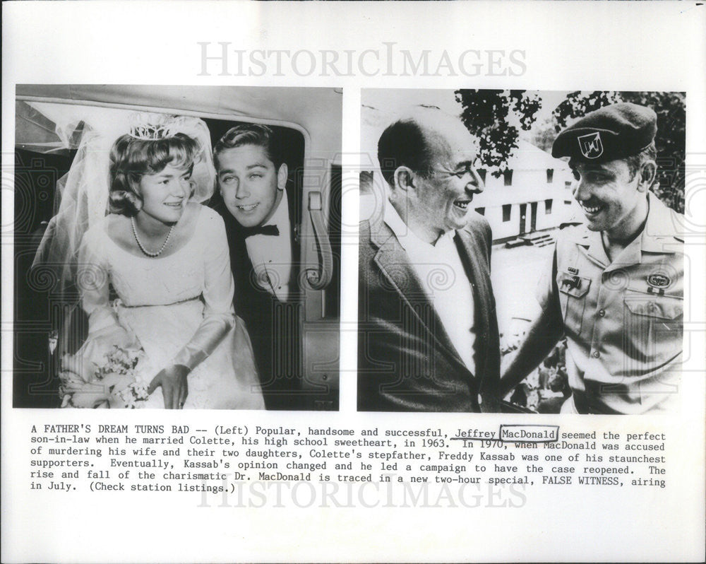 1963 Press Photo Jeffrey MacDonald, Wife Collette and Stepfather Freddy Kassab - Historic Images