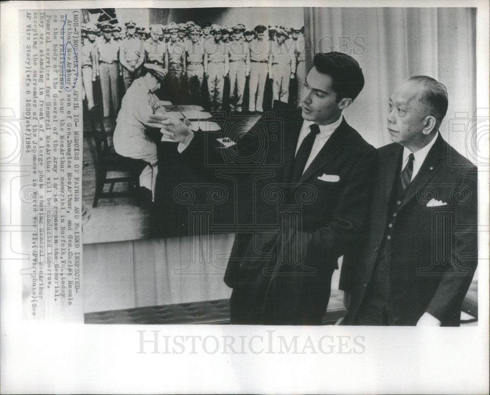 1964 Press Photo Arthur MacArthur Son Of Douglas MacArthur - Historic Images