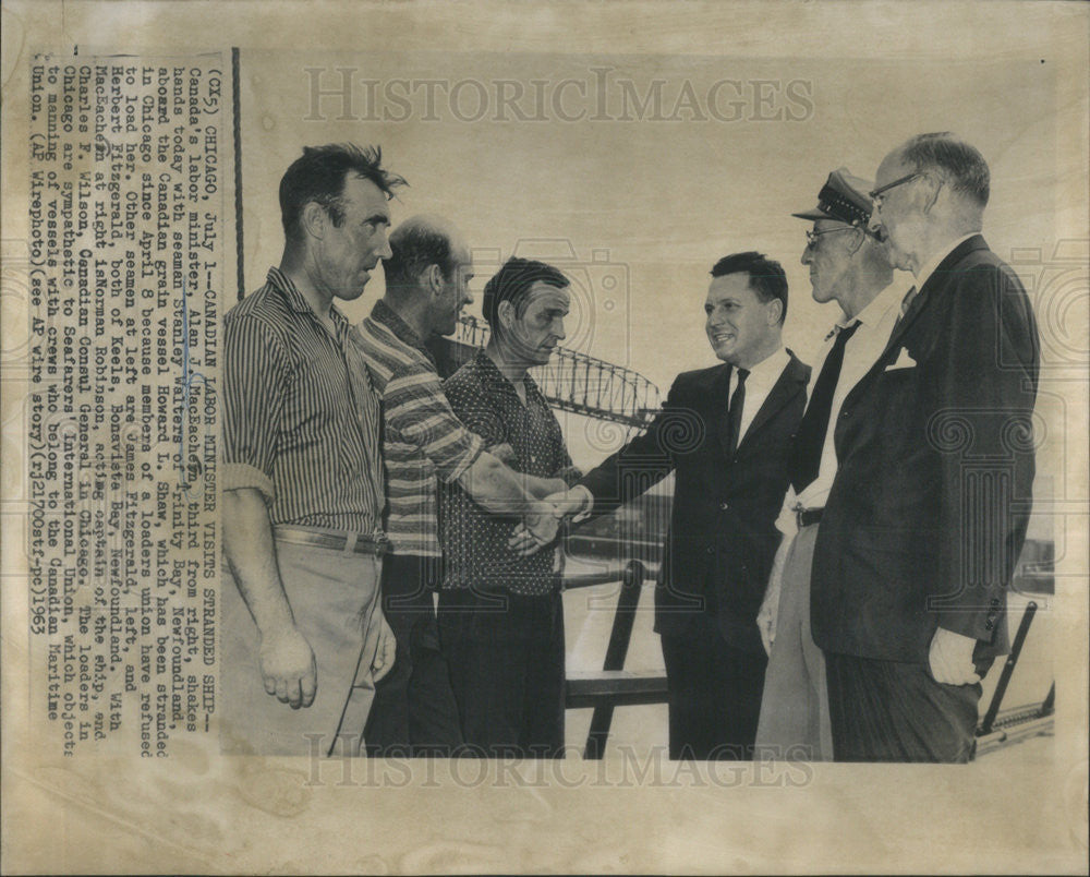 1963 Press Photo Alan J MacEachern,Stan Walters,Howard ShawHerb Fitzgerald - Historic Images