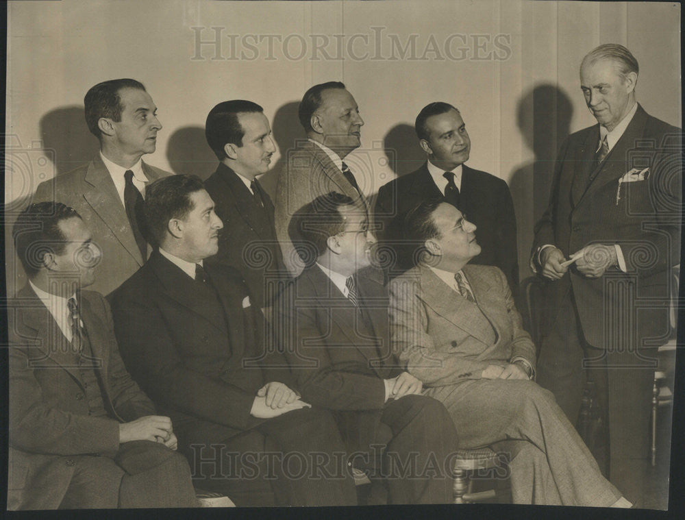 1943 Press Photo Pan American Health Envoys Dr A Marinto,Dr F. Sequeira - Historic Images