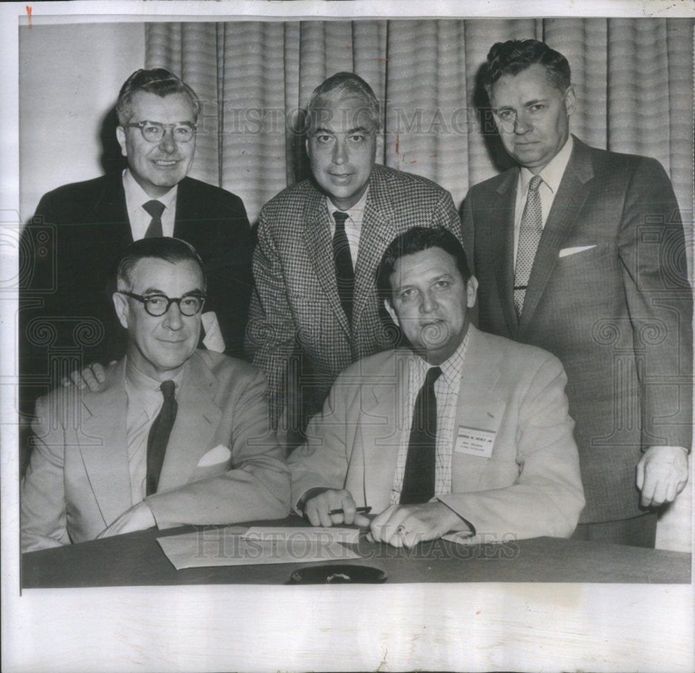 1956 Press Photo Elected Members Of The American Society Of Newspaper Editors - Historic Images