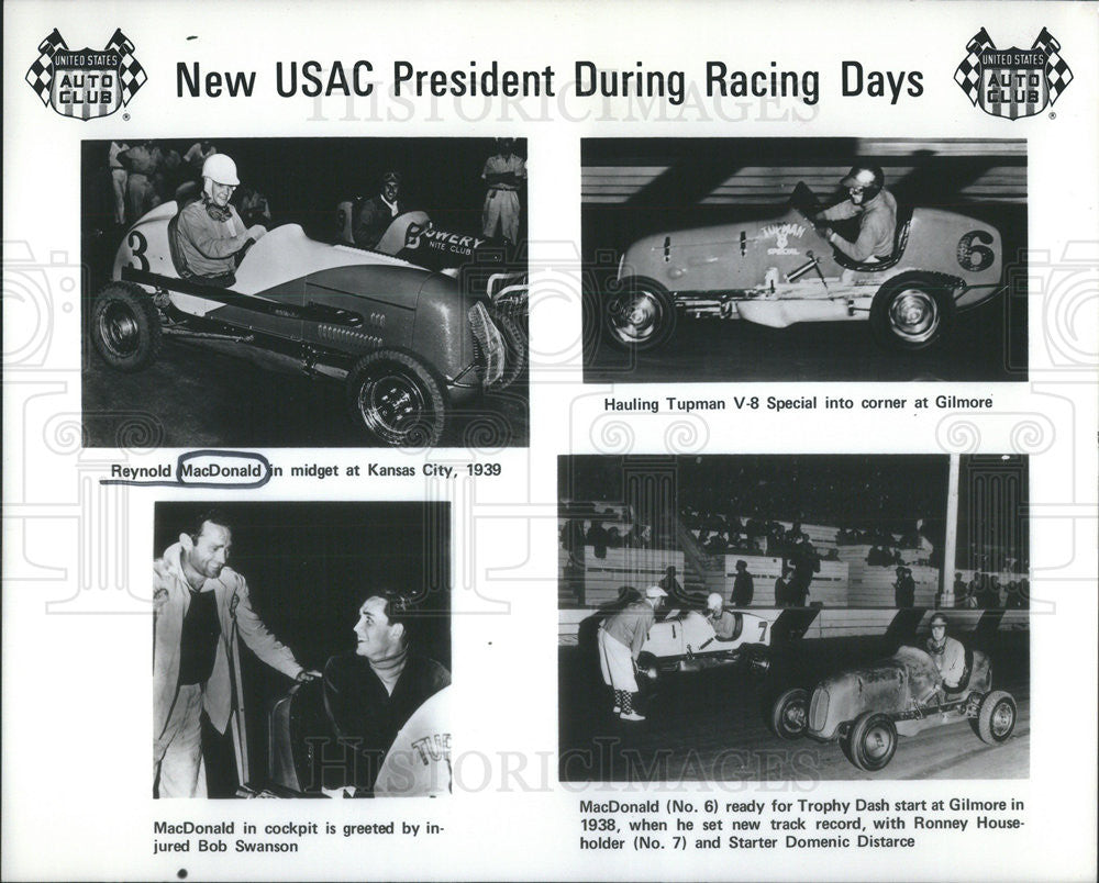 1973 Press Photo Reynold MacDonald Car Racer - Historic Images
