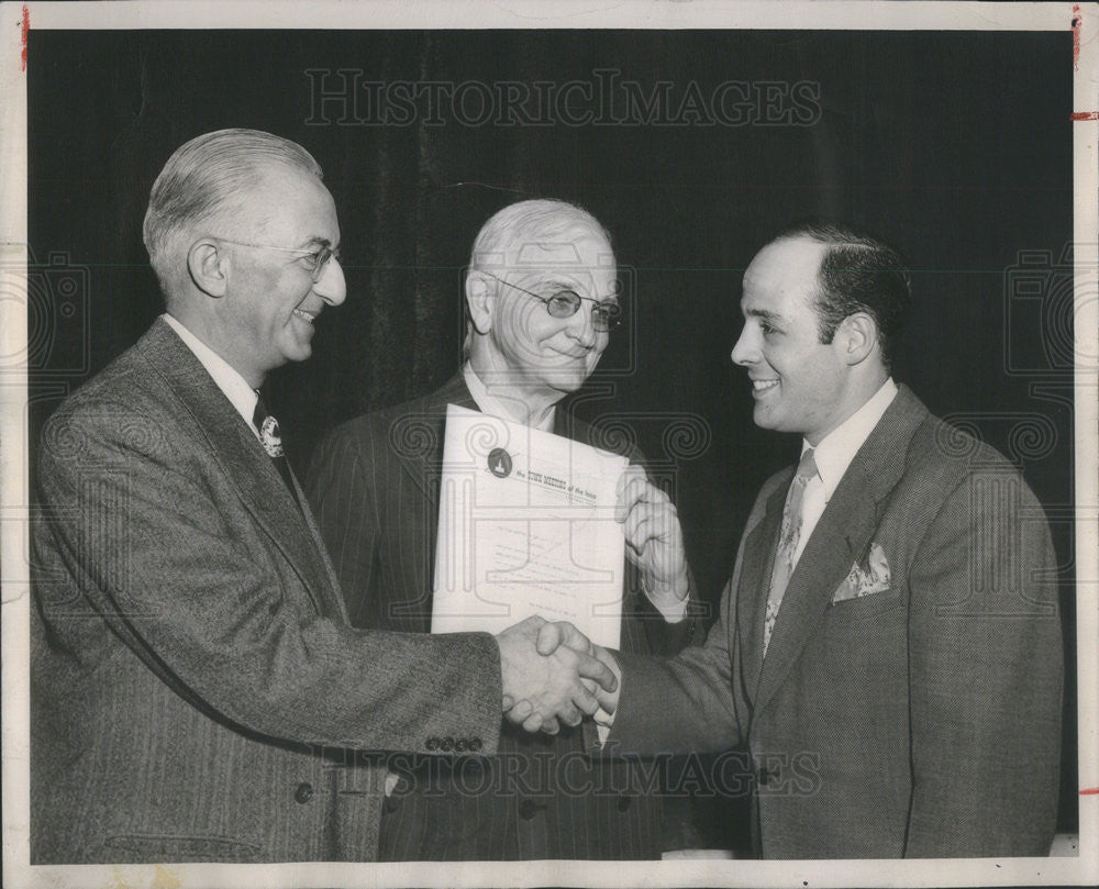 1948 Press Photo American Civil Liberties Union officials Leon Smith Dr. John - Historic Images