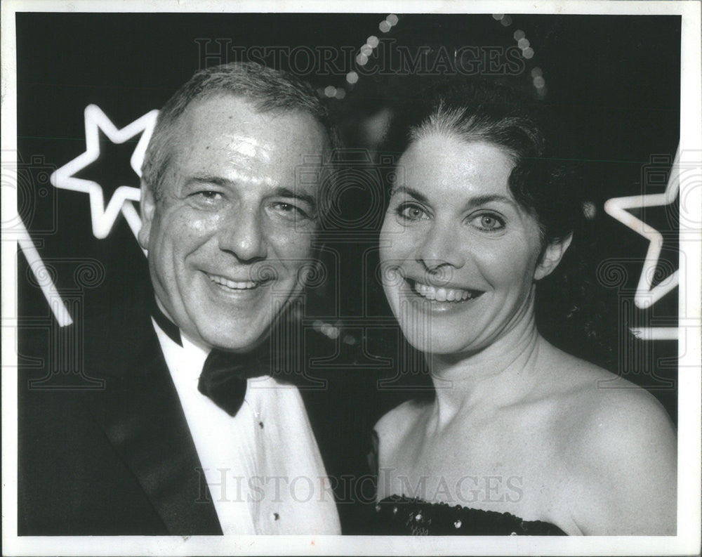 1990 Press Photo Sherry Lansing,filmproducer and Don DePorter Hyatt Hotels - Historic Images