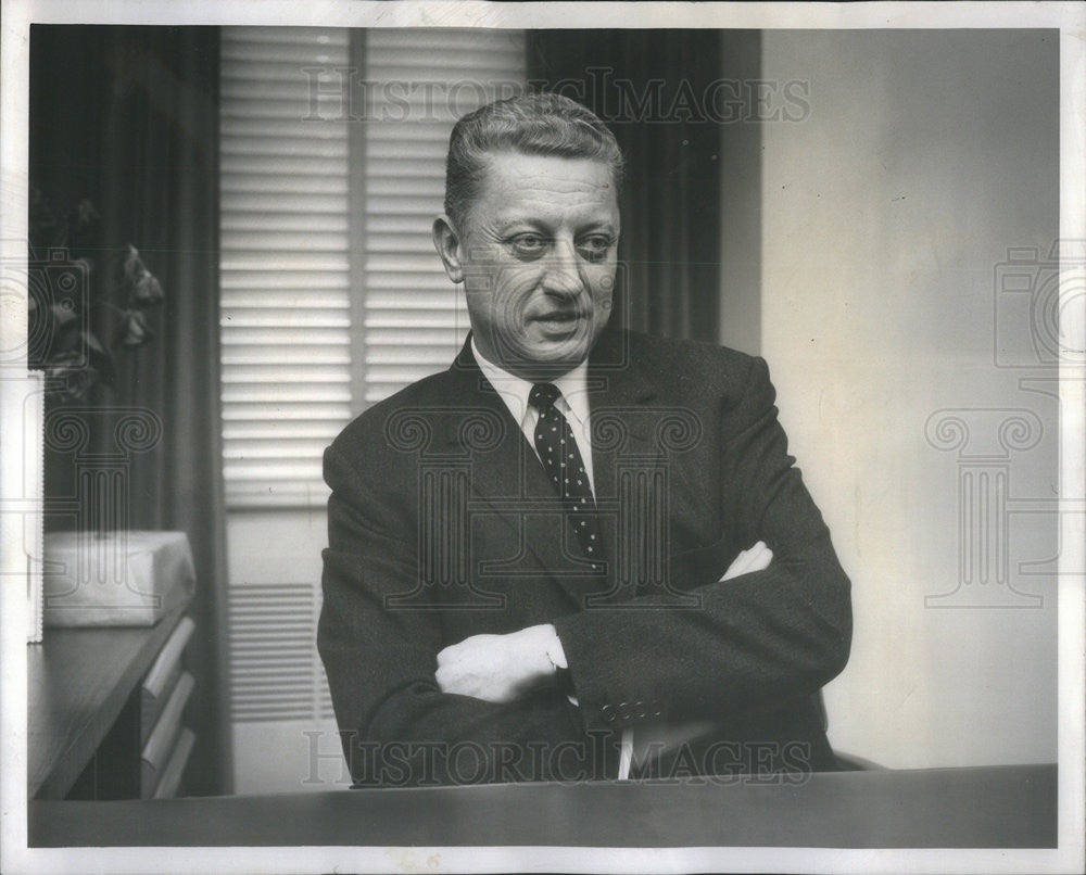 1959 Press Photo Joseph Lanterman New President Of American Steel Foundries - Historic Images