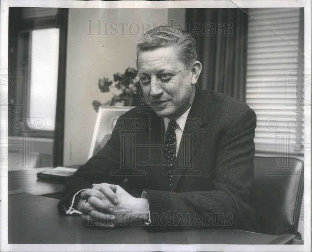 1959 Press Photo American Steel Foundries President Joseph Lanterman - Historic Images