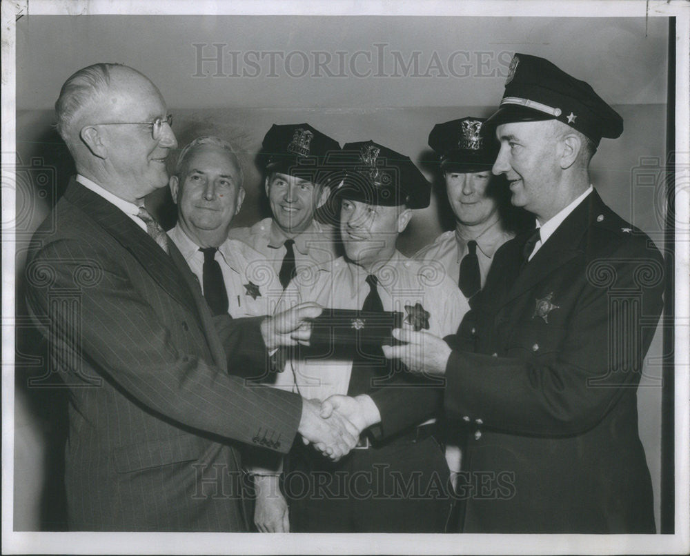 1950 Press Photo Police Ed Lannahan,Sgt A McLean,H,Erickson,J Doody,Ed Joyce, - Historic Images