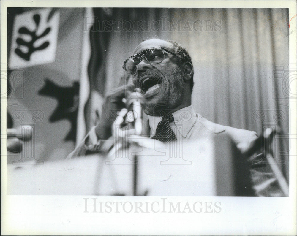 1984 Press Photo Tom Todd Operation PUSH Leader Chicago McCormick Inn - Historic Images