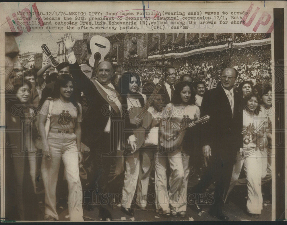 1976 Press Photo Jose Lopez Portillo, President of Mexico - Historic Images