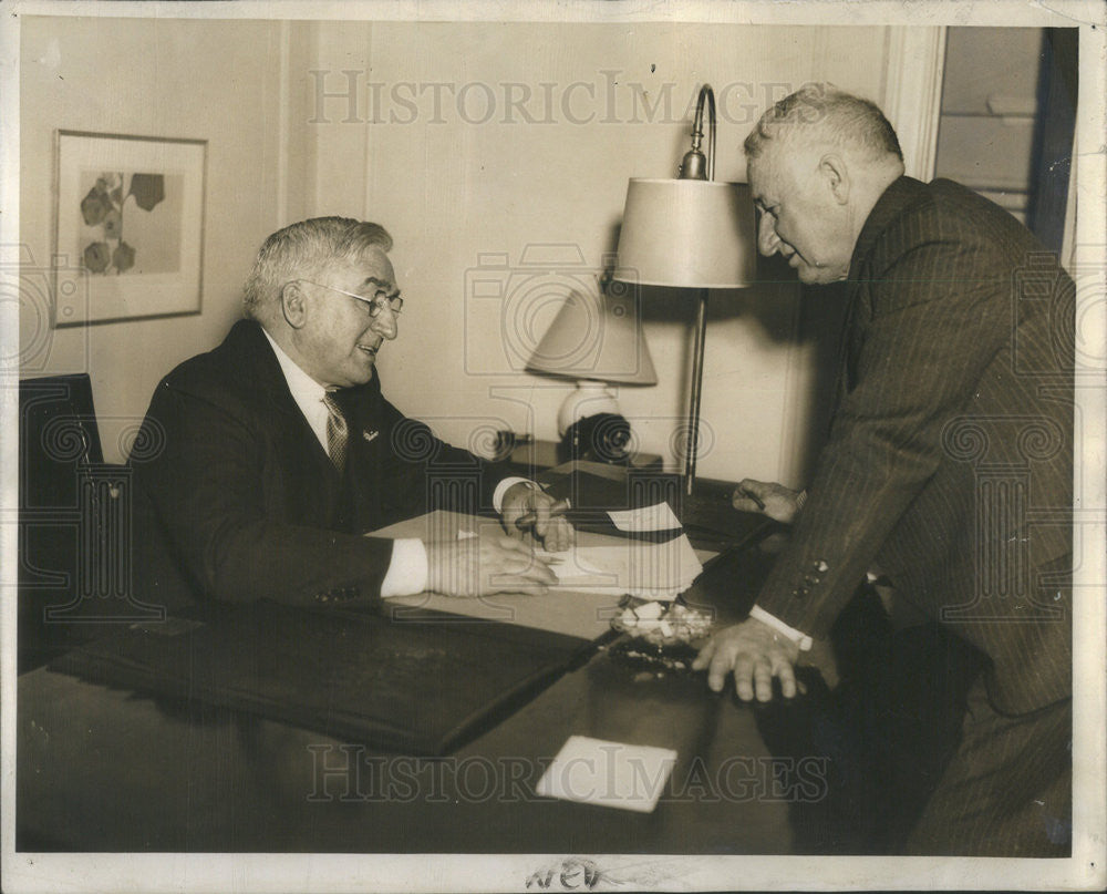 1939 Press Photo Gen A.F. Lorenzen,politician - Historic Images