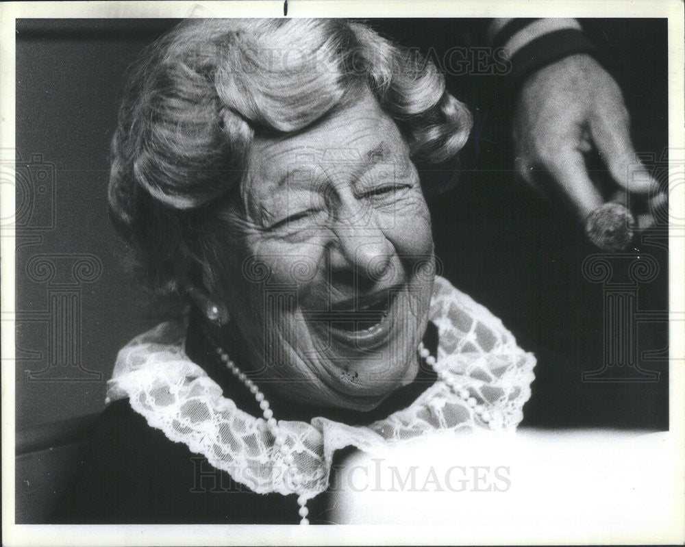 1984 Press Photo Clara Peller Chicago Actres Wendy&#39;s Where&#39;s Beef Commercial - Historic Images