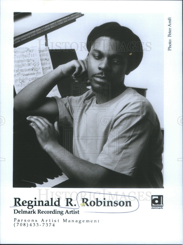 Press Photo Reginald Robinson Recording Artist - Historic Images