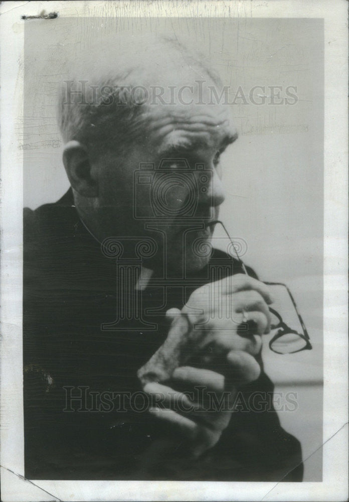 1964 Press Photo Archbishop Thomas Roberts Author And Lecturer On Peace And War - Historic Images