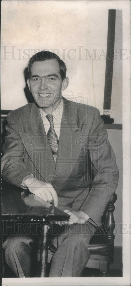 1950 Press Photo Dr EL Powers, Jr, Senior Biologist, Argonne National Laboratory - Historic Images