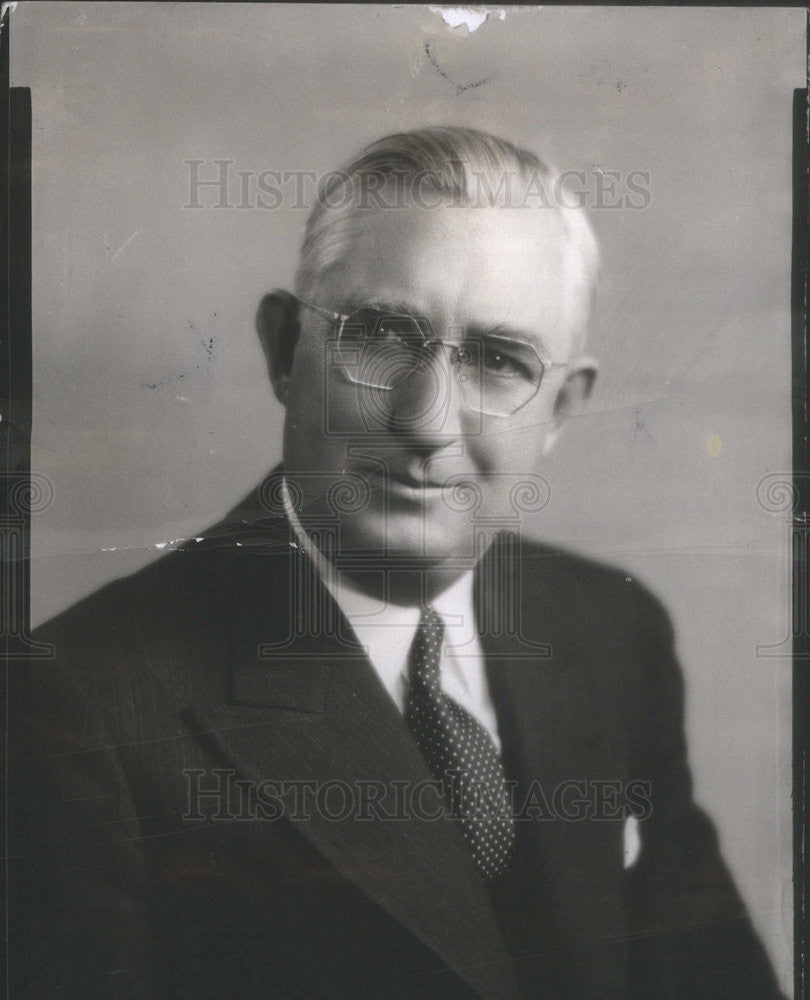 1949 Press Photo Butler Laughlin American Educator Chicago - Historic Images