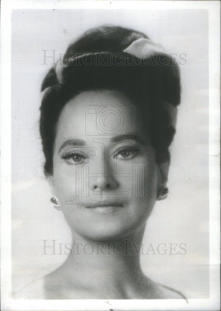 1968 Press Photo Merle Oberon British Film Actress - Historic Images
