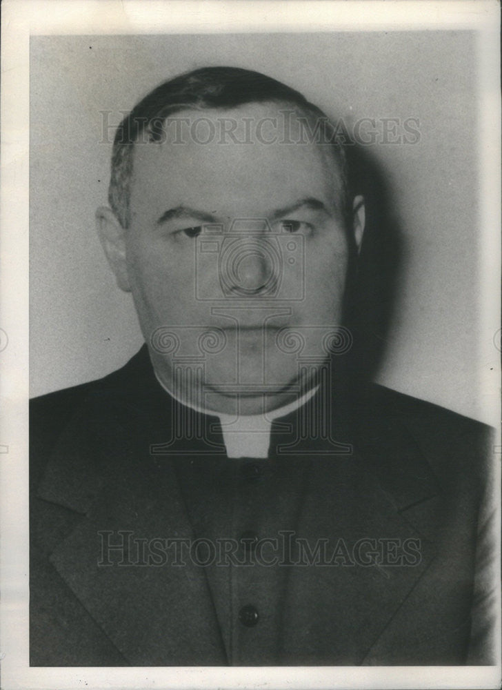 1949 Press Photo William O&#39;Connor Bishop Springfielf Illinois Catholic Diocese - Historic Images